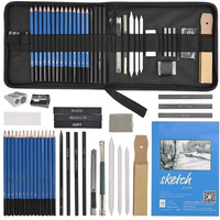 Wynhard Drawing Pencils Shading Pencils Set Drawing Kit Sketching Kit Sketch Pencils Set for Artists Charcoal Pencils for Artists Pencils for Artists Kit Graphite Pencil Set Artist Pencil Set 35 Pcs