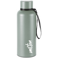 Milton Aura 750 Thermosteel Bottle, 750 ml, Grey | 24 Hours Hot and Cold | Easy to Carry | Rust Proof | Leak Proof | Tea | Coffee | Office| Gym | Home | Kitchen | Hiking | Trekking | Travel Bottle