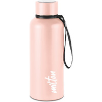 Milton Aura 750 Thermosteel Bottle, 750 ml, Beige | 24 Hours Hot and Cold | Easy to Carry | Rust Proof | Leak Proof | Tea | Coffee | Office| Gym | Home | Kitchen | Hiking | Trekking | Travel Bottle