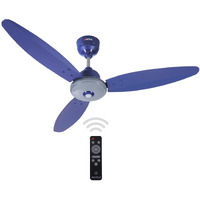 ACTIVA Gracia 1200 MM (28 Watt) BLDC Motor Fan With LED Light |Remote| 3 Blade Energy Saving Ceiling Fan With 5 Year Warranty (Silver Blue)