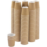 EOS- BUILDING TRUST Disposable Ripple Paper Cup for Hot Coffee/Drinks for Party (200 ml, 100 Pc)