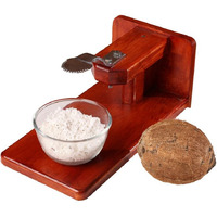 Bmado Homefull Polished Wooden Table Top Coconut Scraper Chirava Grater Thengai Thuruvi(Weight-1200 Gram)