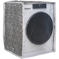 Classic Front Load Washing Machine Cover for LG 7 Kg & 7.5Kg (60Cmsx63Cmsx81Cms, Black,Grey)