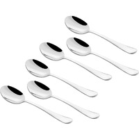 Parage 12 Pieces Stainless Steel Tea Spoon Set for Tea, Coffee, Sugar, Condiments & Spices, 14.5cm, Small Spoons (Round edges)