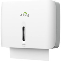 Dolphy Wall Mounted Multifold Mini Hand Towel Paper Dispenser-White