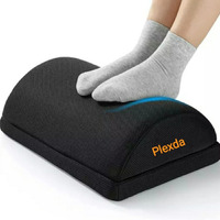 Plexda Adjustable Foot Rest Under Desk with Added Height | Ergonomic Footrest Pillow for Office Chair | Leg Resting Cushion Stool Under Table and Sofa with Washable Mesh Cover (Adjustable Foot Rest)