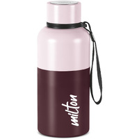 Milton Ancy 500 Thermosteel Water Bottle, 520 ml, Brown | 24 Hours Hot and Cold | Easy to Carry | Rust Proof | Tea | Coffee | Office| Gym | Home | Kitchen | Hiking | Trekking | Travel Bottle