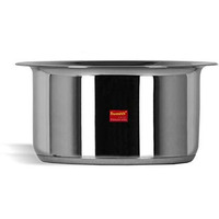 Sumeet Stainless Steel Induction Bottom (Encapsulated Bottom) Induction & Gas Stove Friendly Container/Tope/Cookware with Lid Size No.10 (1 Ltr)