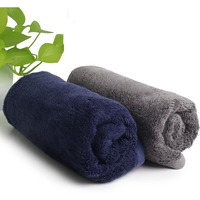 HEELIUM Bamboo Hand Towel | Ultra Absorbent & Anti-bacterial | 3X Softer than Cotton Towels | 65 X 40 cm - 600 GSM | Pack of 2 - Blue, Grey