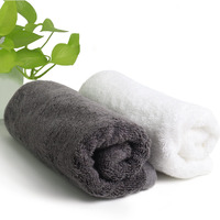 HEELIUM Bamboo Hand Towel | Ultra Absorbent & Anti-bacterial | 3X Softer than Cotton Towels | 65 X 40 cm - 600 GSM | Pack of 2 - Grey, White