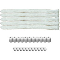 Rainbow Drywell 5 Nylon Ropes, 11 ABS Pipe caps and 11 Rope Caps for Luxury Individual Drop-Down Ceiling Cloth Dryer Model