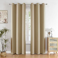 HOMEMONDE Door Curtains 7 Feet Single Pcs Solid 70% Blackout Decorative for Living Room, Bedroom, Office 1-Piece Curtain