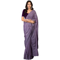 Florely Womens Pure Georgette sequence saree with unstiched blouse piece(Free size) (OnionVelvet)