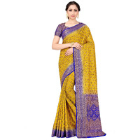 Mimosa Womens Patola Art Silk Saree (4573-2528-2D-Gd-Rb_Mustard)