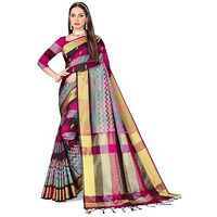 GRECIILOOKS Womens Cotton Silk Casual Saree For Women (BabyPink)