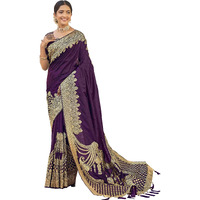 MANOHARI adorable woven pattern Banarasi Silk saree for women with Blouse Piece_MN1745