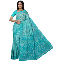 SHANVIKA Womens Cotton Saree (Snv-222-32-tqgrn_Turquoise Green)