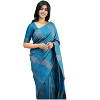 Sidhidata Textile Womens Banarasi Soft Silk Saree With Unstitched Blouse Piece (Free Size) (C Sky Blue)