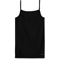 Jockey SG04 Girls Super Combed Cotton Rib Fabric Camisole with Regular Straps Black