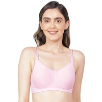 Jockey Womens Wirefree Non Padded Super Combed Cotton Elastane Stretch Full Coverage Nursing Bra with Front Opening and Adjustable Straps_Style_ES08_Candy Pink_34D