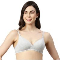 Enamor A039 T-Shirt Cotton Bra Greymelange