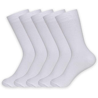 Supersox Kids Combed Cotton School Socks Pack of 5 (White)