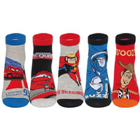 Supersox Cute Disney Characters Socks Collections of (Dash Buzz Lightning McQueen & Mr. Incrediable) for Kids