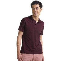 DAMENSCH Constant Mens All-Degree Thermoregulating Pique 500 Day Polo T-Shirt - 2 btn -Pack of 1-Loyal Maroon-Small