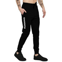 LookMark Mens Solid Lycra Blend Lounge Wear: Trendy Track Pant with Pockets Ideal for Night Day or Casual Wear (AZ-LM-OG-Trackpant 06 Black-S)