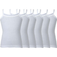 BODYCARE Girls Cotton Slip Fitted Camisole(Pack Of 6) (39J_A-60_Multicoloured_4-5 Years)