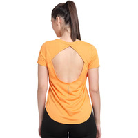 Invincible Womens Open Back Top New Orange Color Small