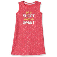 Amazon Brand - Jam & Honey Girls 100% Cotton Printed Knee Length Sleeveless Dress | Age 2-12 Years