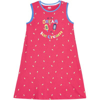 Amazon Brand - Jam & Honey Girls 100% Cotton Printed Knee Length Sleeveless Dress | Age 2-12 Years