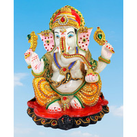 ESPLANADE Resin Ganesh Ganesha Ganpati Murti Idol Statue Sculpture (13) | Pooja idols | Home Decor