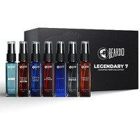 Beardo Legendary 7 Assorted Perfume Gift Set for Men 7X8ml with Long Lasting Fragrances | Travel Pack with Mariner Whisky Smoke Dark Side God Father Tsunami & Black Musk | Rakhi Gift for Brother | Friendship Day Gift