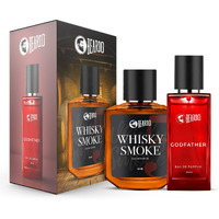 BEARDO Men Whisky Smoke & Godfather Liquid Perfume Combo (50 Ml X 2) | Spicy, Woody - Oudh Notes Of Whisky Smoke & Aromatic, Spicy Notes Of Godfather | Lasting Liquid Perfume | Ideal Gift | Rakhi Gift for Brother | Friendship Day Gift