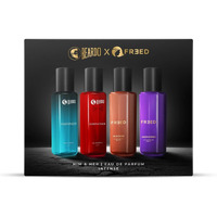 Beardo Him & Her Perfume Giftset 20ml x 4 | Long Lasting Spicy Eau De Parfum | Gift For Couple, Men Women | Rakhi Gift for Brother & Sister | Friendship Day Gift