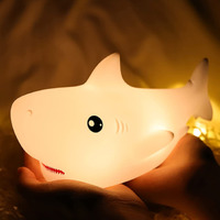 NYRWANA Night Lamp for Bedroom, Cute Lamp, Night Lamp for Kids, Silicone Lamp, Cute Night Lamp, Birthday Gifts, Lamp for Kids, Light Lamp, Rakhi for Brother, Rechargeable, Shark Lamp (Multicolor)