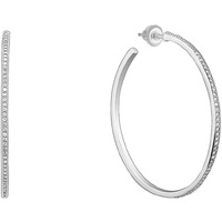 GIVA 925 Silver Studded Hoop Earrings | Gifts for Girlfriend, Rakhi Rakshabandhan Gift for Sister Bhabhi, Gifts for Women & Girls |With Certificate of Authenticity and 925 Stamp | 6 Month Warranty*