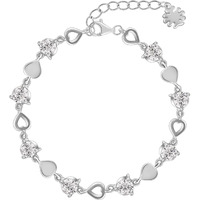 GIVA 925 Silver Anushka Sharma Heartlock Bracelet, Adjustable| Rakhi Rakshabandhan Gift for Sister Bhabhi, Gifts for Women & Girls| With Certificate of Authenticity and 925 Stamp | 6 Month Warranty*