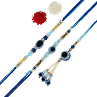 perpetual Couple Design Rakhi For Brother And Bhabhi | Handmande Thread Rakhi Combo Set Of 2 | Tie the Bond of Love with Raksha Bandhan.