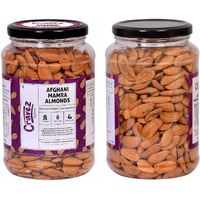 cravez Natural Almonds Mamra-250 Gm (Grade A ++ Nuts,Premium,Rich In Oil ,Imported) Richest Natural Source Of Vitamins,Magnesium & Protien|Special Mamra Badam Giri|Packed In Reusable Jar|Rakhi Gift