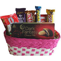 SFU E Com Chocolate Gift Basket Hamper | Gift for Rakhi, Diwali, Anniversary, Birthday, Christmas, Valentine, Her, Him | Assorted Chocolate Gift | 268