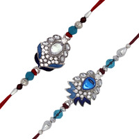 Mahi Charming Peacock Shaped Combo Rakhi For Men/Boys (PACO1104526PR) (Style-1)