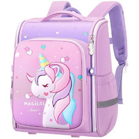 VODIQ Multicolor Backpack for Kids Girls Stylish Durable Water Resistant Backpack Shoulder School Bags for Girls Kids 6-12 Years Old Birthday & Rakhi Festival Gift (Unicorn_Bag)