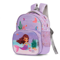 VISMIINTREND Customized School Bags 13 Backpacks for Kids Boys & Girls (1-4 Years) | Cartoon Print Daypack for Preschool, KG, Nursery, Picnic, Birthday, Rakhi gift for Sister/Brother (Mermaid)