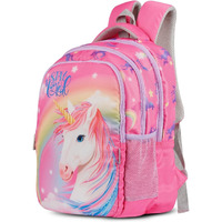 VISMIINTREND Customized School Bags 16 Backpack for Kids Boys & Girls (5-10 Years)| Cartoon Print Daypack for Preschool, KG, Nursery, Picnic, Birthday, Rakhi gift for Sister/Brother (Unicorn)