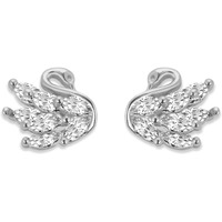 GIVA 925 Silver Manalis Shining Swan Studs|Gifts For Girlfriend,Rakhi Rakshabandhan Gift For Sister Bhabhi,Gifts For Women & Girls|With Certificate Of Authenticity And 925 Stamp|6 Month Warranty*