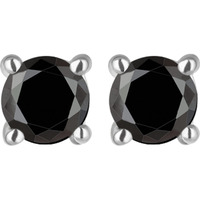 GIVA 925 Silver Black Lover Stud Earrings|Gifts For Girlfriend,Rakhi Rakshabandhan Gift For Sister Bhabhi,Gifts For Women & Girls|With Certificate Of Authenticity And 925 Stamp|6 Month Warranty*