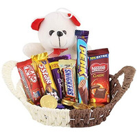 Astonished Retail Chocolate Gift Hamper with Multipurpose Basket|Chocolate Gift Collection|Chocolate Gift To Gift Your Loved Ones On Rakhi, Holi, Diwali, Velentine, Christmas, Birthday, Anniversary, 1